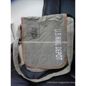 Grey Messenger Bag